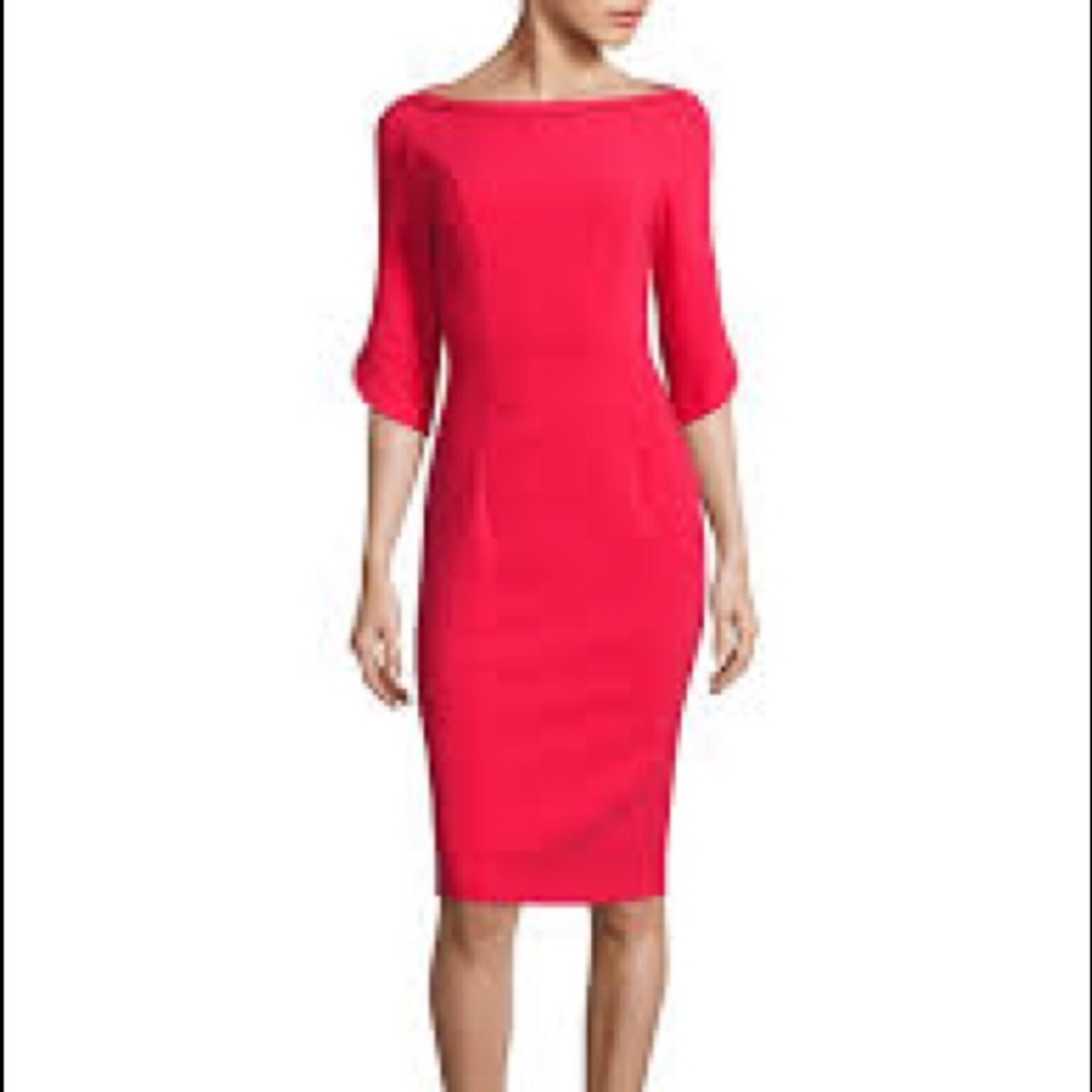 NWT Black Halo Boatneck Dress in Mulberry